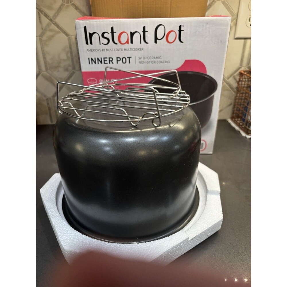 Instant Inner Pot 6-Quart Non-Stick Coating Interior Ceramic Coated And Trivet